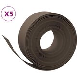  Vrtne ivice 5 kom smeđe 10 m 20 cm od polietilena | shoptok.hr
