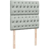 vidaXL Okvir za krevet s madracima svjetlosivi 80x200 cm baršunasti | shoptok.hr