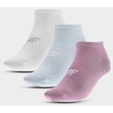 4f Ladies Casual Ankle Socks 3 Pairs Multicolor WMM00USO | shoptok.hr