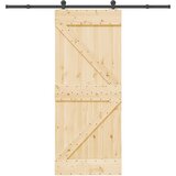  Klizna vrata NARVIK Prirodna i crna 85 x 210 cm (213,5 cm) | Eponuda.ba