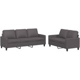 2-dijelni set sofa s jastucima sivi od umjetne kože Siva | shoptok.hr