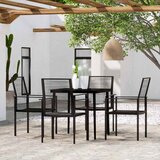  9-dijelni vrtni blagovaonski set crni | shoptok.hr