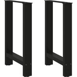vidaXL noge kavne mizice črna 2 kosa 50x(72-73) cm jeklo Cene