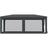 Šator za zabave sa 6 mrežastih bočnih zidova antracit 3x6m HDPE | shoptok.hr