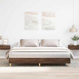 vidaXL Posteljni okvir brez vzmetnice 200x200 cm inženirski les Cene