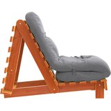  Futon na razvlačenje s madracem smeđi 60 x 206 x 11 cm borovina | shoptok.hr
