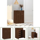 The Living Store Omarica za čevlje rjav hrast 60x35x84 cm inženirski les - Omarica Za Čevlje, (21744347) | Shoptok.si