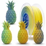 tri-color matte pla filament 1.75 mm - sunbeam forest