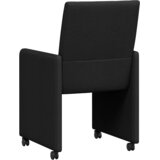  Blagovačke stolice s kotačima 2 pcs Crna 58 x 65 x 94 cm | shoptok.hr