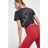 LaBellaMafia Kratka majica za vadbo Essentials siva barva