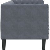 vidaXL Kavč Temno siva 194 x 74,5 x 70,5 cm Žamet, (5000138212) | Shoptok.si