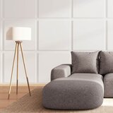 Rodier Siva kotna sedežna garnitura (levi kot/z ležalnikom) Monce – | Shoptok.si