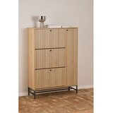 Actona Preklopna omarica za čevlje v hrastovem dekorju v naravni barvi 99x140x35 cm Albany – | Shoptok.si