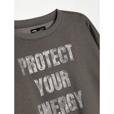 Sinsay Crewneck dukserica sa sjajnim natpisom | shoptok.hr