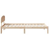  Krevetna konstrukcija Prirodna 75 x 190 cm Čvrsto borovo drvo | shoptok.hr
