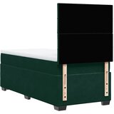 Box spring krevet s madracem tamnozeleni 80 x 200 cm baršunasti | shoptok.hr