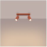 Nice Lamps Opečnato oranžna stropna svetilka 6x30 cm Etna – | Shoptok.si
