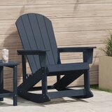 vidaXL Adirondack gugalnica Mornarsko modra 73,5x92x90 cm HDPE | Shoptok.si