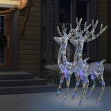  XXL akrilni božićni sobovi 250 LED 2 kom 180 cm šareni | Eponuda.com