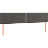  Posteljno vzglavje 2 kosa temno sivo 80x5x78/88 cm žamet, (20953503) | Shoptok.si
