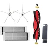 INORCO Zdruljiv snemljiv glavni krtani filter, 5-kraka silikonska stranska krtana valjna krtaa Zdruljivo s S4 E4 S50 S5MAX S6 S6MAX+wer, (22017933) | Shoptok.si