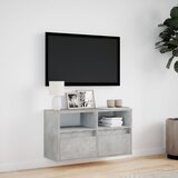  Zidni TV ormarić s LED svjetlima boja betona 80 x 31 x 45 cm | shoptok.hr
