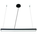  LED luster na sajli LED/32W/230V 4000K, prečnik 120 cm, crne boje | Eponuda.com