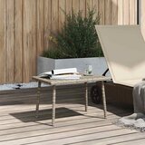  Vrtni stolić za kavu pravokutni svijetlo sivi 60x40x37 cm | Eponuda.com