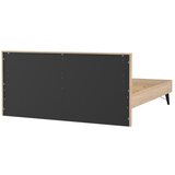 Tvilum Zakonska postelja v hrastovem dekorju z letvenim dnom 180x200 cm v naravni barvi Ry – | Shoptok.si