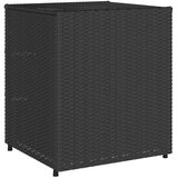vidaXL Vrtni ormarić za pohranu crni 55x59x69 cm od poliratana | shoptok.hr