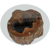 In Klubska mizica iz tikovine in stekla 50x40 cm | Shoptok.si