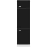 Ormarić za hladnjak "Lyon" Crni 60x57x207 cm Inženirsko drvo | shoptok.hr