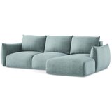 Makamii Plava sklopiva kutna garnitura (s desnim kutom/s ležaljkom) Leila – | shoptok.hr