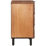  Noćni ormar s ladicama Smeđa 50 x 33 x 62 cm Čvrsto drvo manga | Eponuda.com