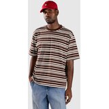 Blue Tomato Striped T-shirt brown / white Cene