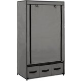 vidaXL Garderobna omara siva 87x49x159 cm iz blaga, (20824499) Cene