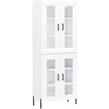 Maison Chic Visoka omara - Komoda - Predalnik bela 69,5x34x180 cm inženirski les, (21722509) | Shoptok.si