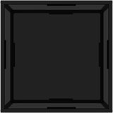  Stolić za kavu crni 60 x 60 x 35 cm od kaljenog stakla | shoptok.hr