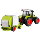 Traktor za igru sa balirkom za okrugle bale - zeleni | shoptok.hr