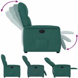  Naslonjač od tkanine tamnozeleni | shoptok.hr