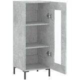  Komoda siva boja betona 34,5x34x90 cm od konstruiranog drva | shoptok.hr