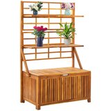 vidaXL Škatla za shranjevanje z oporno mrežo 99x55x160 cm akacijev les | Shoptok.si