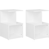 vidaXL Nočna omarica 2 kosa bela 35x35x55 cm iverna plošča Cene