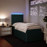  Box spring krevet s madracem tamnozeleni 100x200 cm baršunasti | shoptok.hr