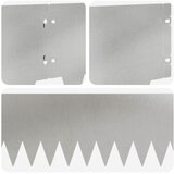  Ograda oko Travnjaka 10 pcs 103 x 20 cm metal Srebrna | shoptok.hr