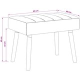  Klupa s utorima Ružičasta 60 x 40 x 45 cm Tkanina | shoptok.hr