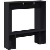  Okvir za kamin crni 81x18x82 cm od konstruiranog drva | shoptok.hr