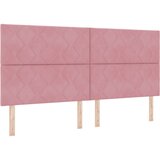  Krevet s opruga kutije Ružičasta 200 x 200 cm Baršun | shoptok.hr