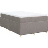  Krevet s oprugama i madracem smeđesivi 120 x 200 cm od tkanine | shoptok.hr