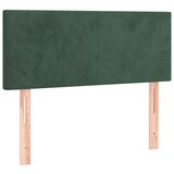 Maison Chic posteljno vzglavje - vzglavna omarica - nočna omarica temno zeleno 80x5x78/88 cm žamet, (21707238) Cene